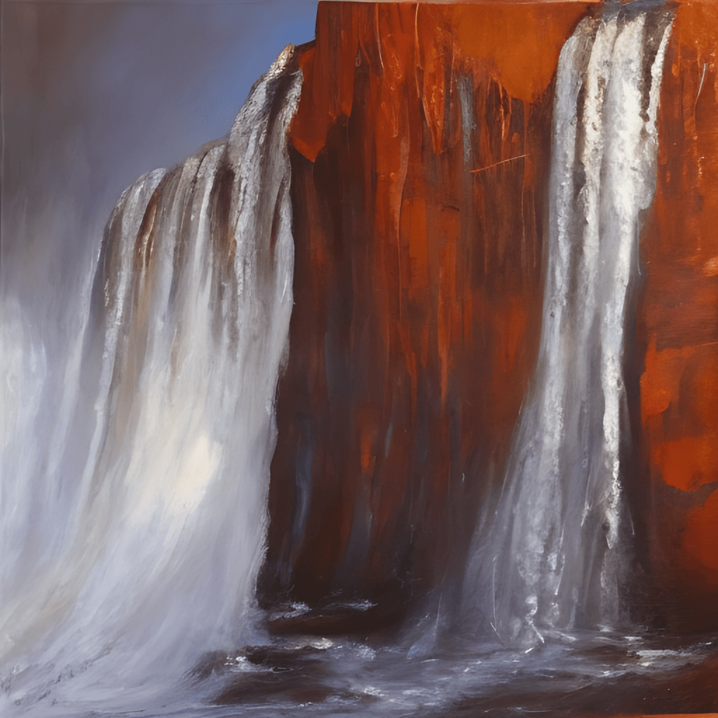 Waterfall Art — Kanvah