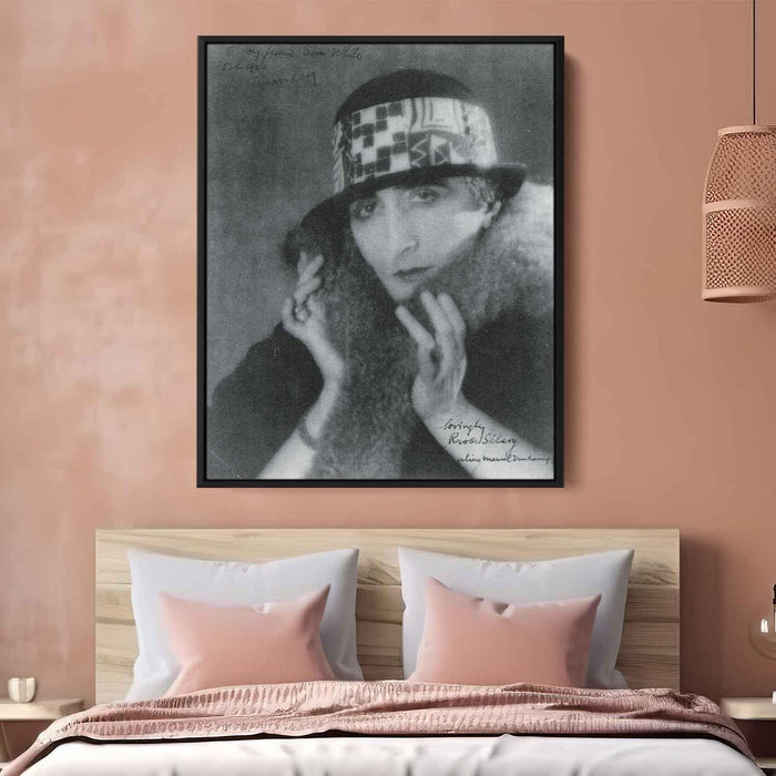Rrose Selavy alias Marcel Duchamp (1921) by Man Ray - Canvas Artwork