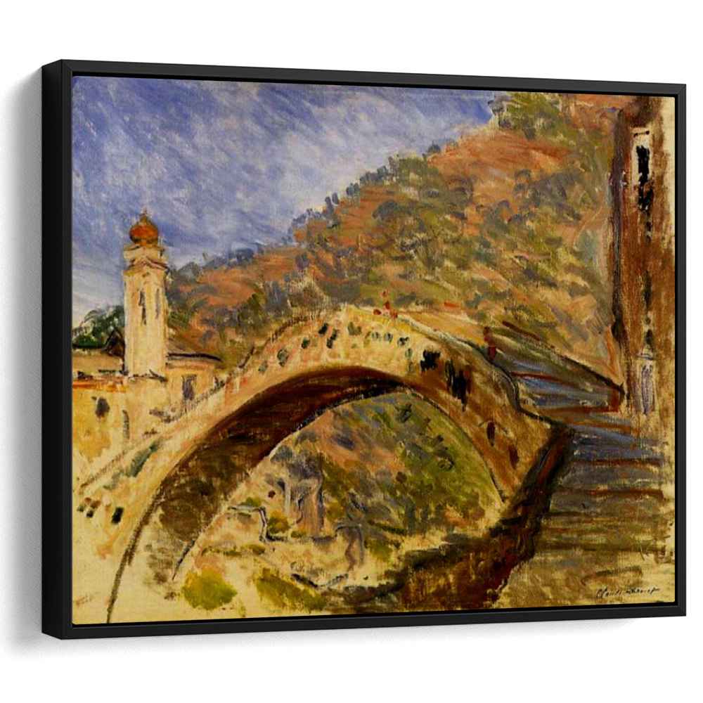 Dolceacqua, Bridge by Claude Monet - Canvas Artwork — Kanvah