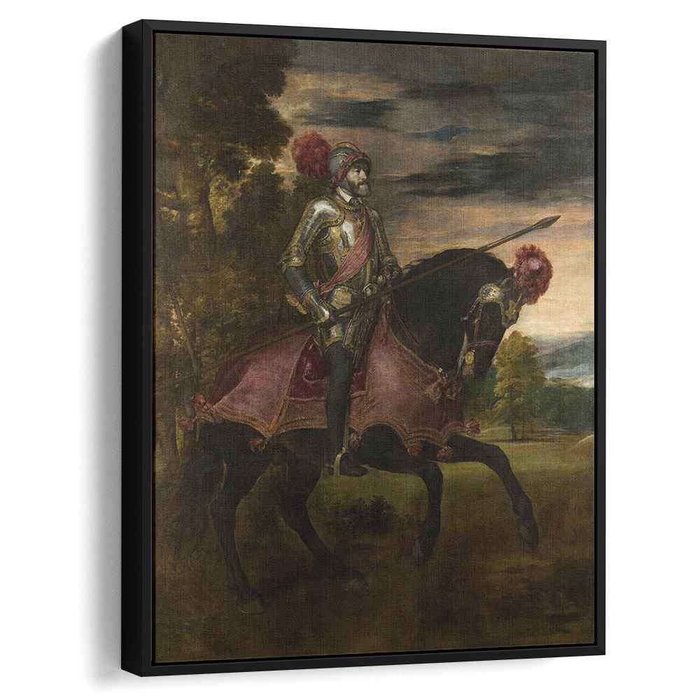 Emperor Charles V at Muhlberg (1548) by Titian - Canvas Artwork