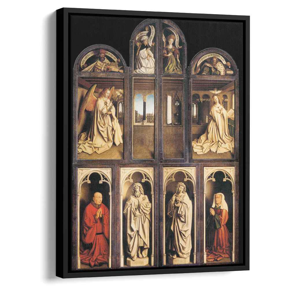 The Ghent Altarpiece (exterior) (1432) by Jan van Eyck - Canvas