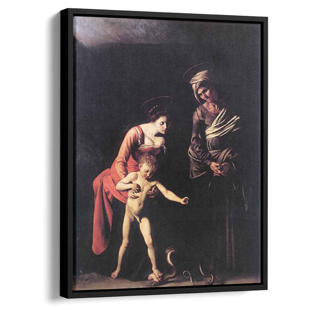 Madonna and Child with St. Anne (1606) by Caravaggio - Canvas Artwork