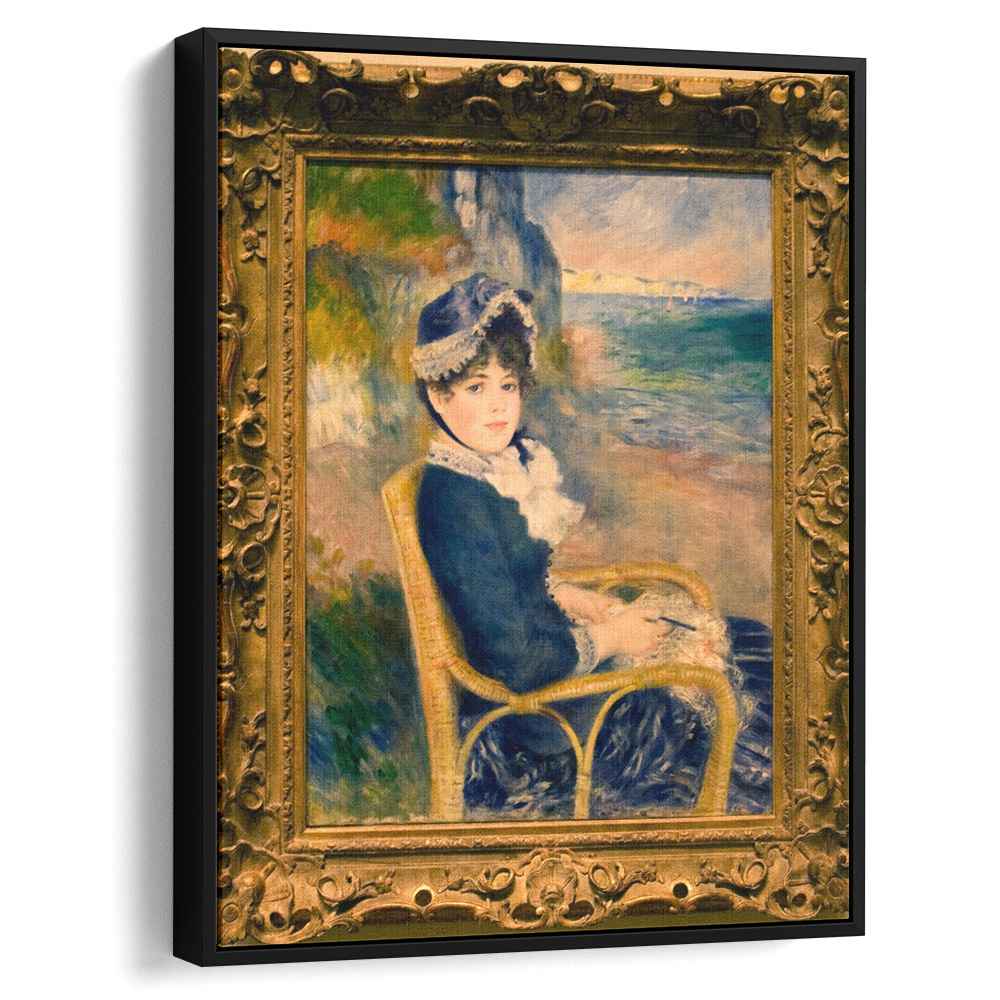 By the Seashore (1883) by Pierre-Auguste Renoir - Canvas Artwork