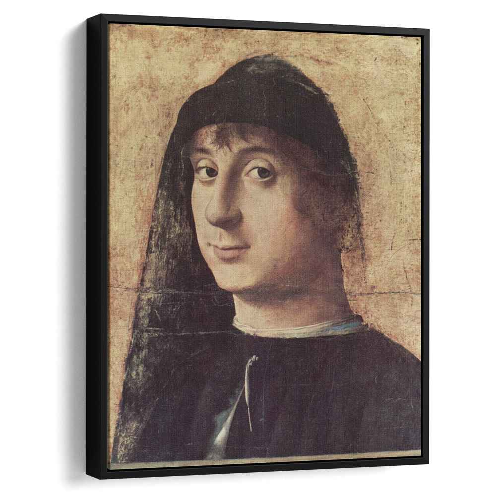 Portrait of a Man (1470) by Antonello da Messina - Canvas Artwork