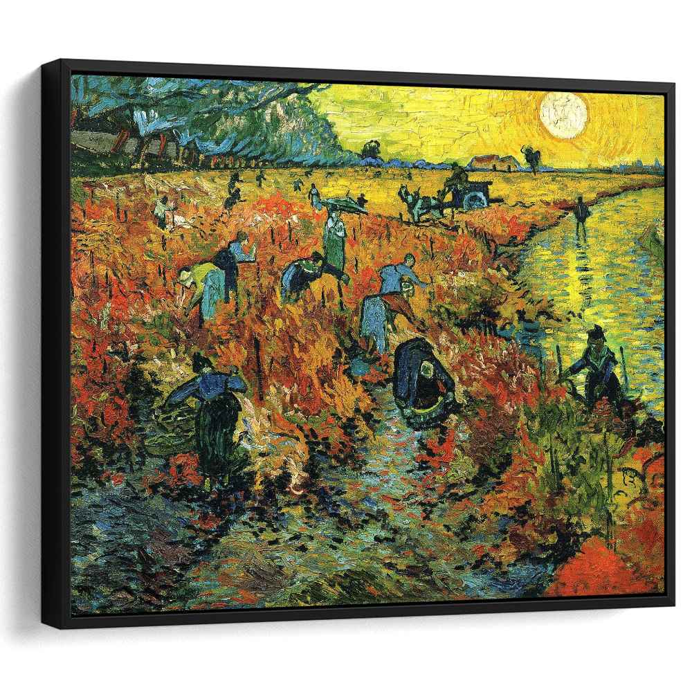 Red Vineyards at Arles, 1888 - Vincent Van Gogh - Framed art Print main image 1