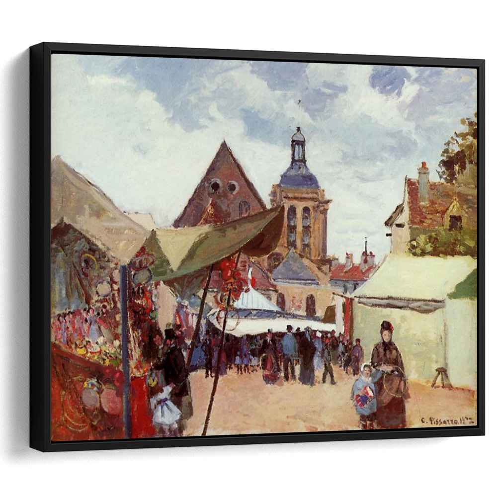 September Fete, Pontoise by Camille Pissarro - Canvas Artwork — Kanvah