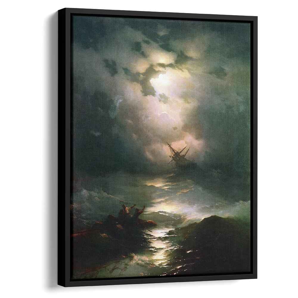 船絵画 No.0500 the-shipwreck-on-northern-sea-