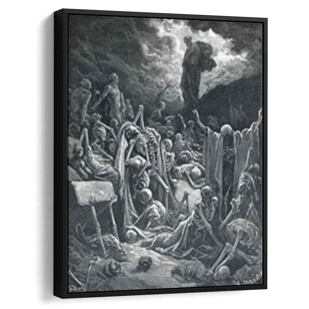 The Vision of the Valley of Dry Bones, valley of the dead, Gustave Dore illustration - T-shirt main image 0