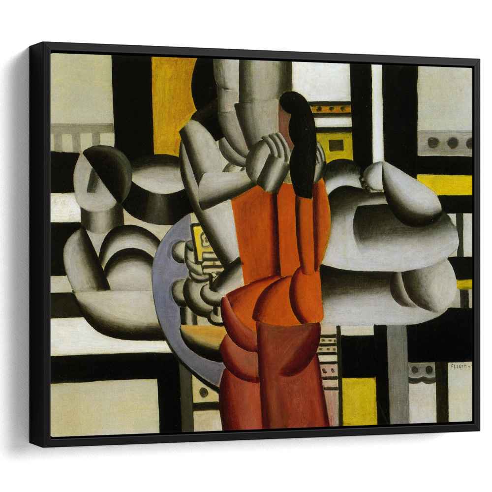 Three women with the still life (1920) by Fernand Leger - Canvas