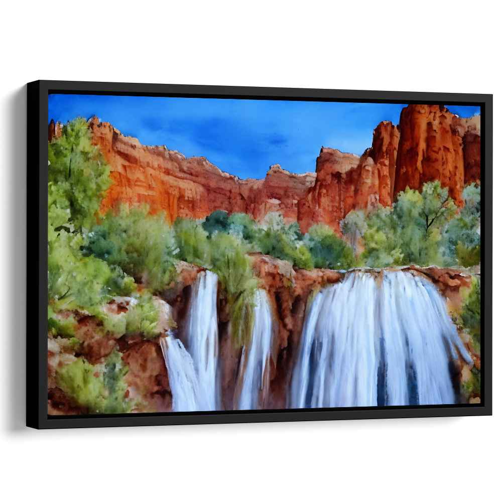 イリヤ・クブシノブ Nacreous展 【Waterfall】キャンバスアート イリヤ