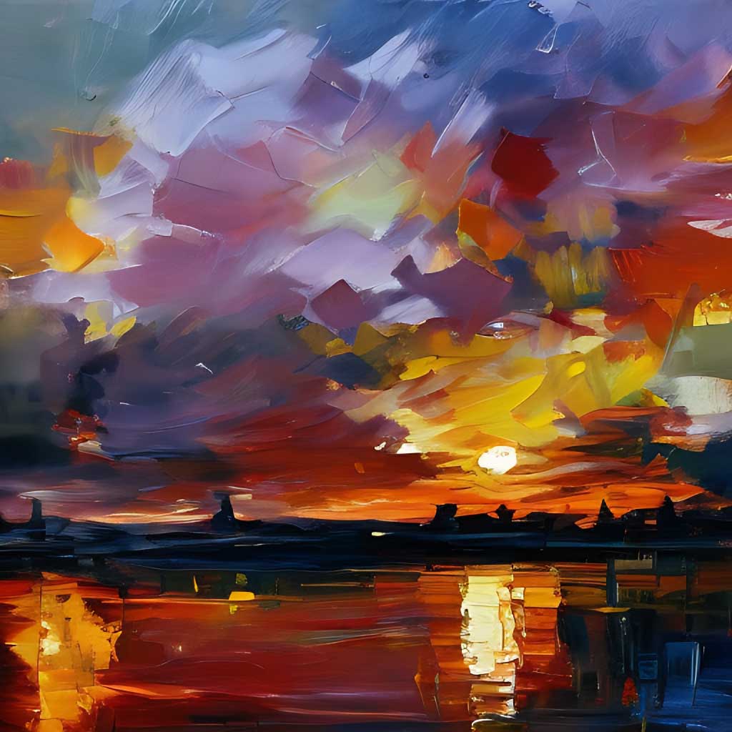 Abstract Sunrise Art