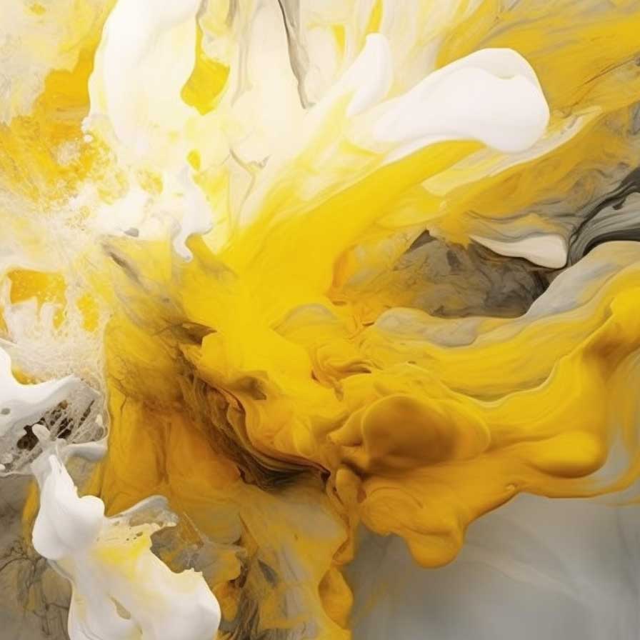 Yellow Abstract Art