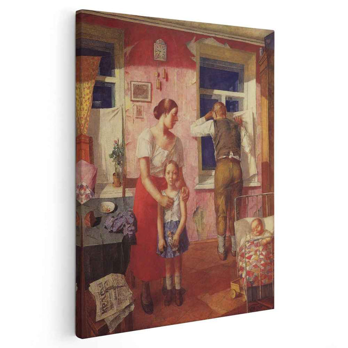 1919. Alarm (1934) by Kuzma Petrov-Vodkin