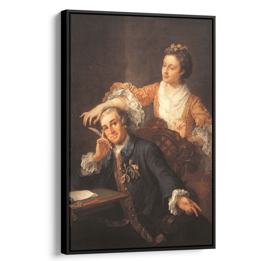David Garrick and his Wife (1757) by William Hogarth - Kanvah