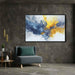 Blue and Yellow Abstract Swirls Print - Canvas Art Print by Kanvah