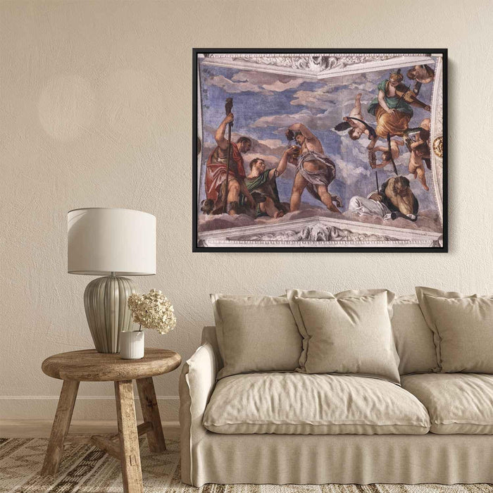 Bacchus, Vertumnus and Saturn by Paolo Veronese - Canvas Artwork