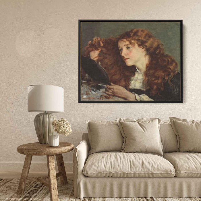 Portrait of Jo, the Beautiful Irish Girl by Gustave Courbet - Canvas Artwork