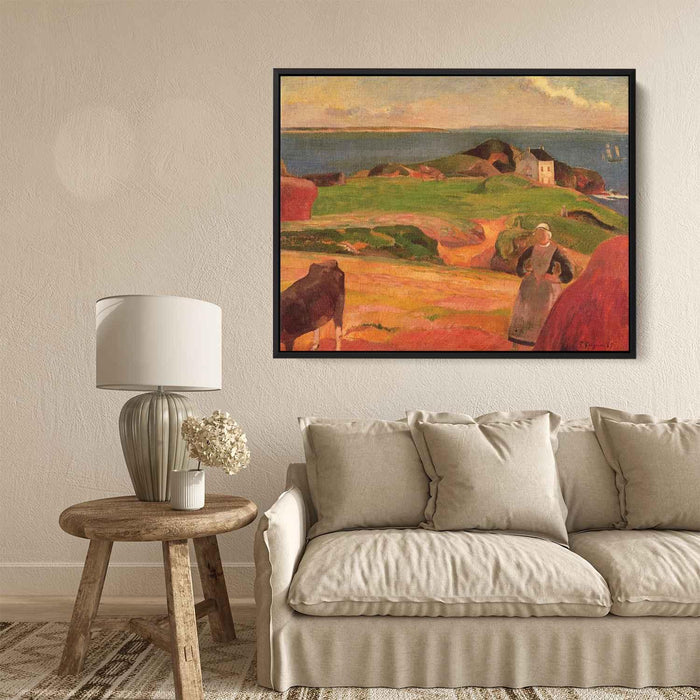 Landscape at Le Pouldu, the isolated house by Paul Gauguin - Canvas Artwork