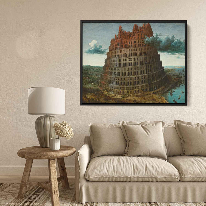 The Little" Tower of Babel" (1563) by Pieter Bruegel the Elder - Canvas Artwork