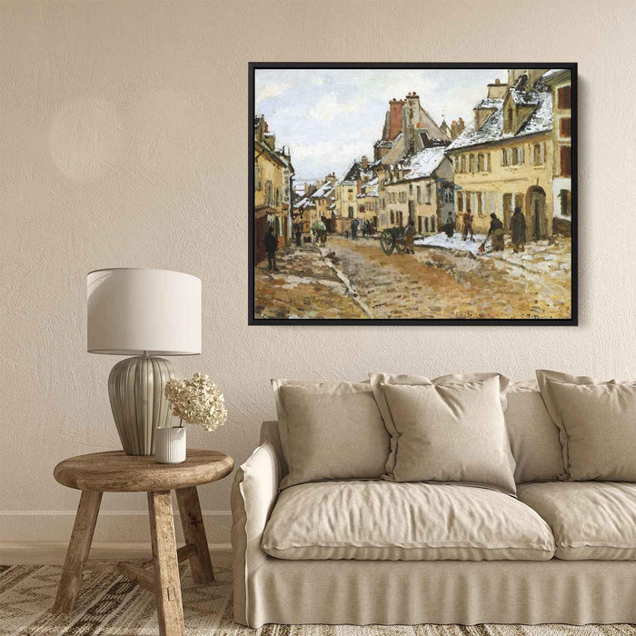 Pontoise, the Road to Gisors in Winter by Camille Pissarro - Canvas Artwork