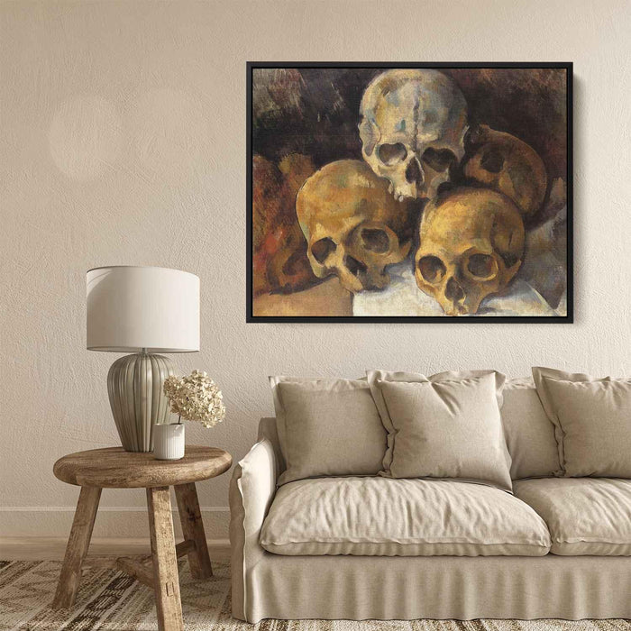 Pyramid of skulls (1900) by Paul Cezanne - Canvas Artwork