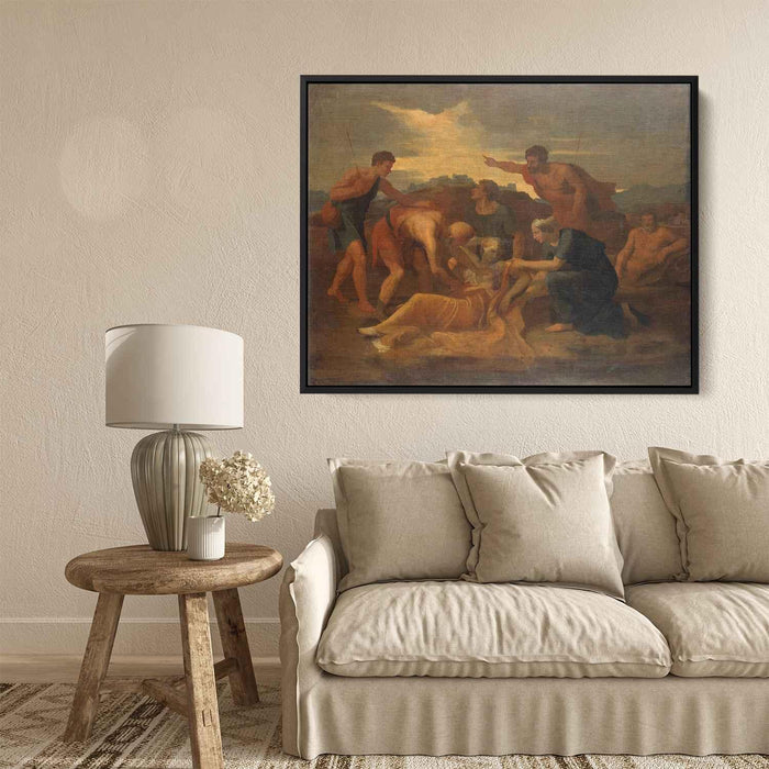 Queen Zenobia Found on the Banks of the Arax (1634) by Nicolas Poussin - Canvas Artwork