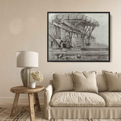 Saw Mill (1882) by Vincent van Gogh - Canvas Artwork