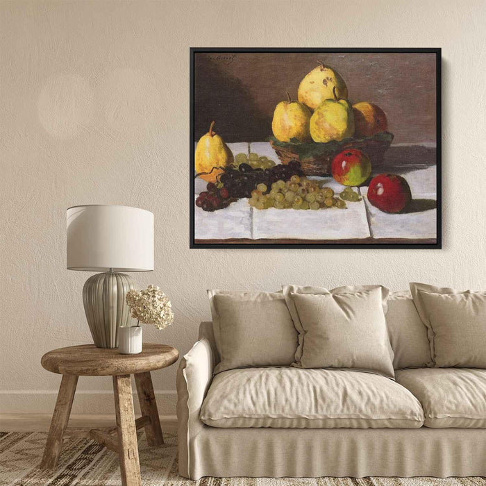 Still Life with Pears and Grapes by Pierre-Auguste Renoir - Canvas Artwork