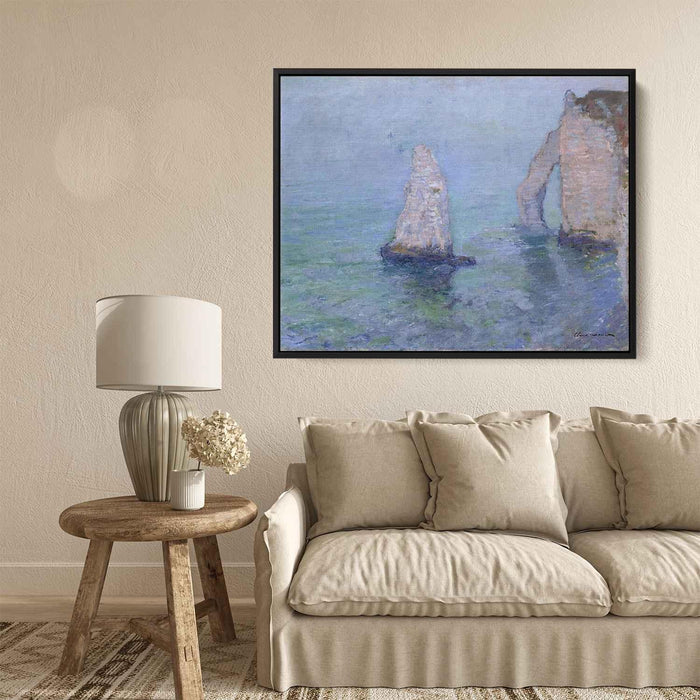 The Rock Needle and Porte d’Aval, Etretat by Claude Monet - Canvas Artwork