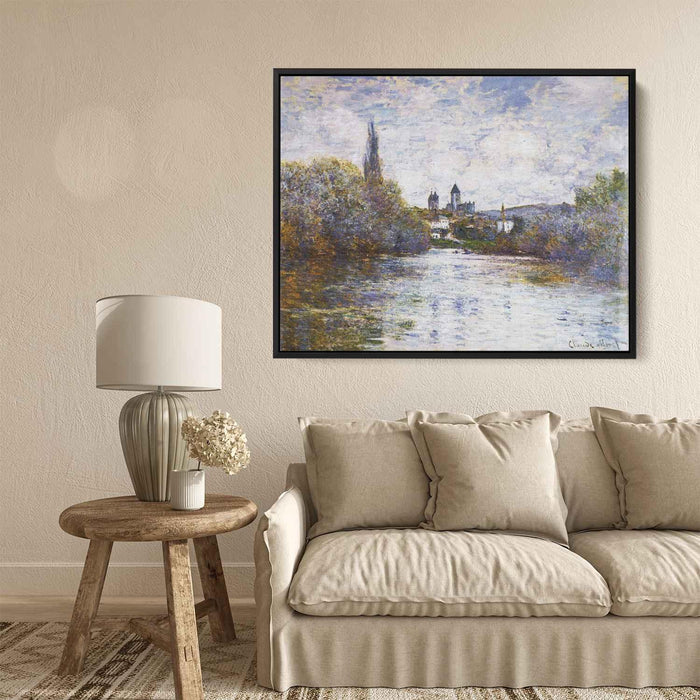Vetheuil, The Small Arm of the Seine by Claude Monet - Canvas Artwork