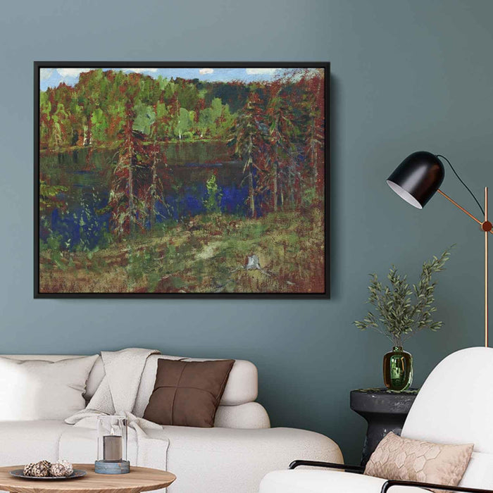 Lake in the forest by Isaac Levitan - Canvas Artwork