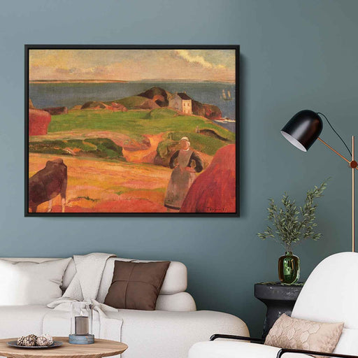 Landscape at Le Pouldu, the isolated house by Paul Gauguin - Canvas Artwork