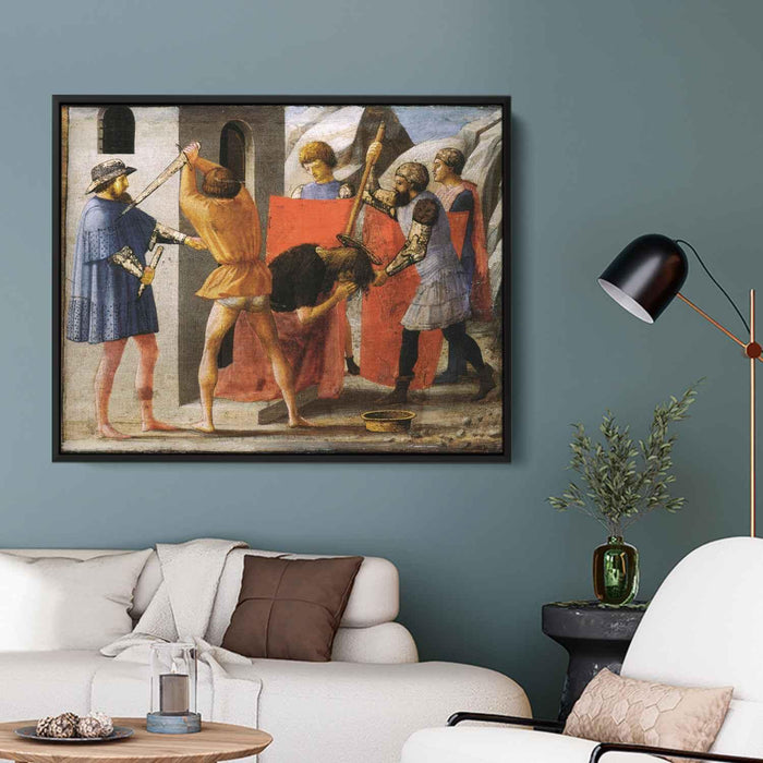 Martyrdom of San Giovanni Battista (1426) by Masaccio - Canvas Artwork