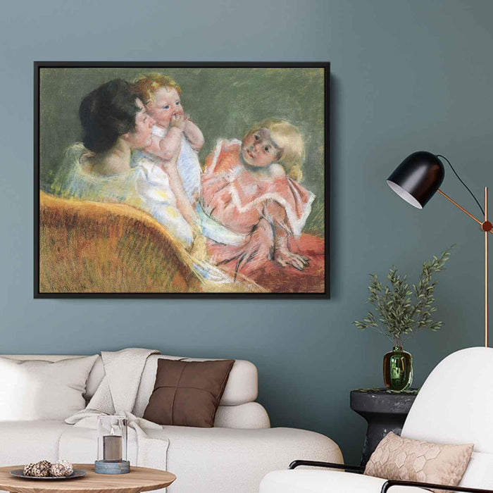 Mother and Children (1901) by Mary Cassatt - Canvas Artwork