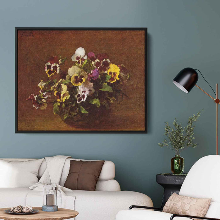 Pansies by Henri Fantin-Latour - Canvas Artwork