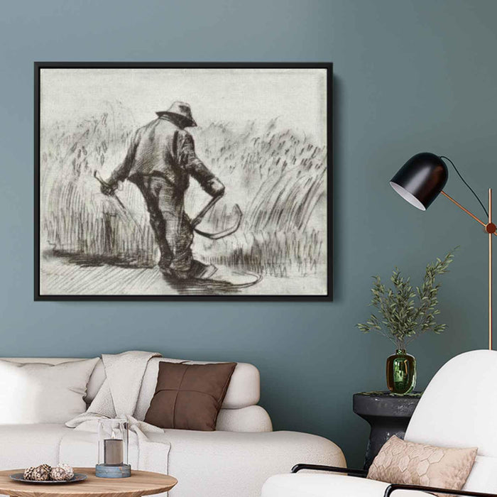 Peasant with Sickle, Seen from the Back by Vincent van Gogh - Canvas Artwork