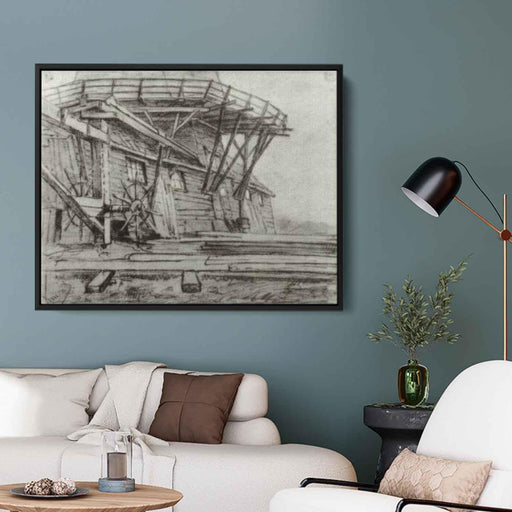 Saw Mill (1882) by Vincent van Gogh - Canvas Artwork