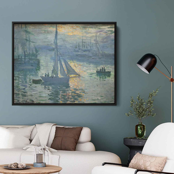 Sunrise, The Sea by Claude Monet - Canvas Artwork