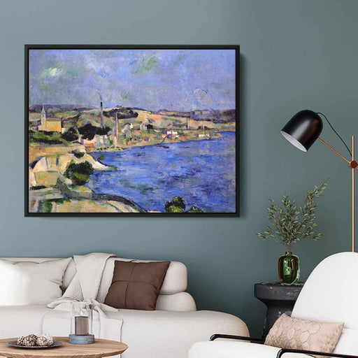 The Bay of l'Estaque and Saint-Henri (1879) by Paul Cezanne - Canvas Artwork