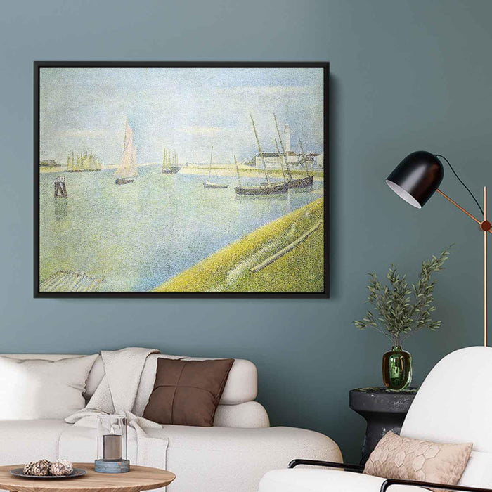 The Channel at Gravelines, in the Direction of the Sea by Georges Seurat - Canvas Artwork