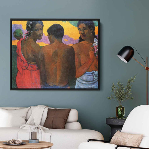 Three Tahitians (1899) by Paul Gauguin - Canvas Artwork