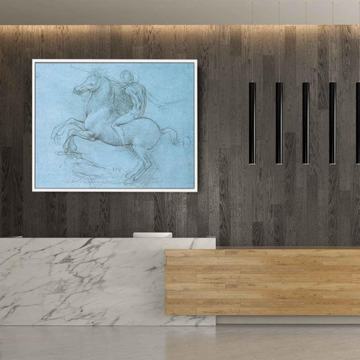 A study for an equestrian monument (1490) by Leonardo da Vinci - Canvas Artwork