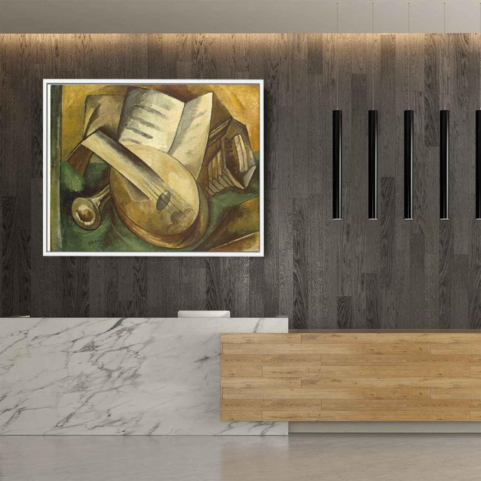 Musical Instruments (1908) by Georges Braque - Canvas Artwork