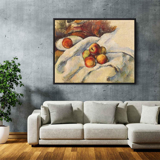 Apples on a Sheet (1900) by Paul Cezanne - Canvas Artwork