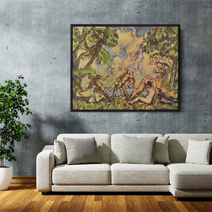 Bacchanalia. The Battle of Love (1880) by Paul Cezanne - Canvas Artwork