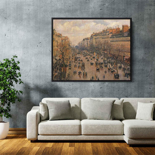 Boulevard Montmartre Afternoon, Sunlight by Camille Pissarro - Canvas Artwork