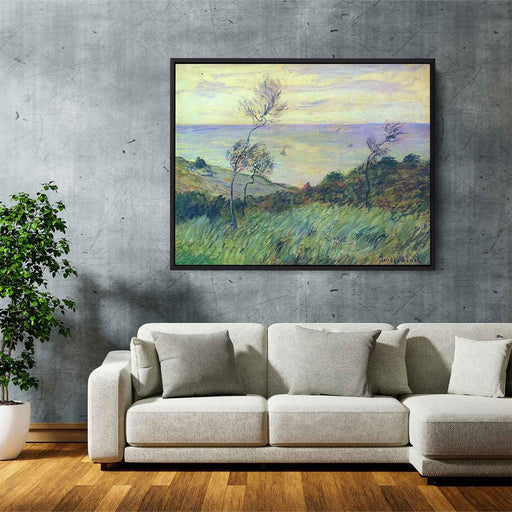 Cliffs of Varengeville, Gust of Wind by Claude Monet - Canvas Artwork