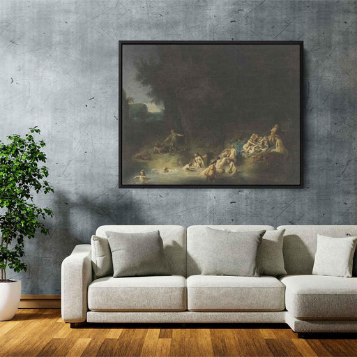 Diana Bathing, with the Stories of Actaeon and Callisto by Rembrandt - Canvas Artwork