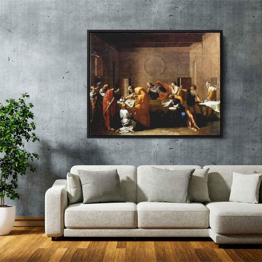 Extreme Unction (1640) by Nicolas Poussin - Canvas Artwork