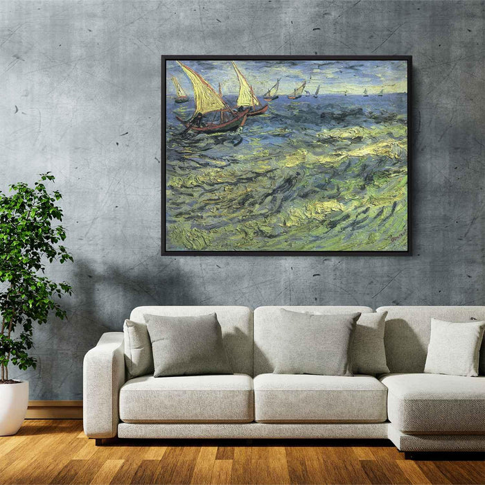 Fishing Boats at Sea (1888) by Vincent van Gogh - Canvas Artwork